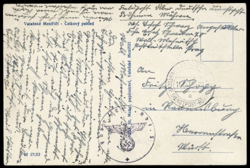 1939, Böhmen und Mähren, Brief