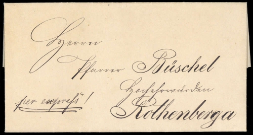 1890, Altdeutschland Sachsen, Brief