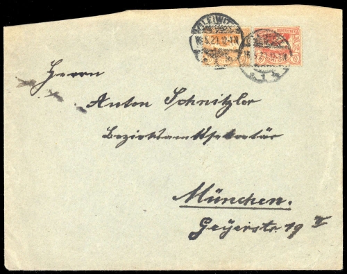 1920, Oberschlesien, 16 + 20, Brief