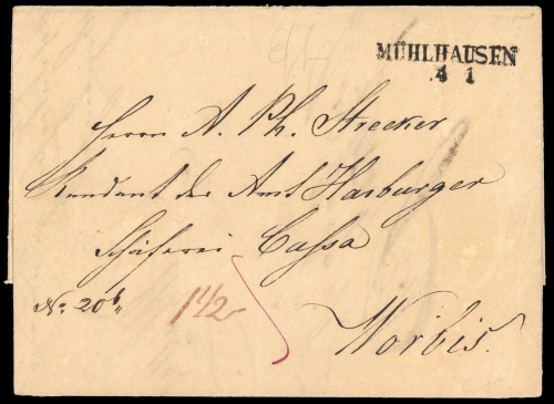 1842, Altdeutschland Württemberg, Brief