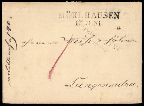 1837, Altdeutschland Württemberg, Brief