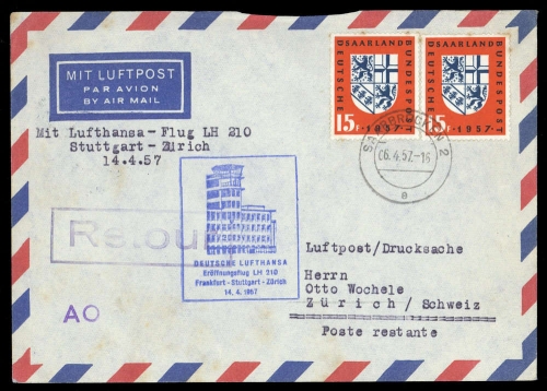 1957, Saar, 379 (2), Brief