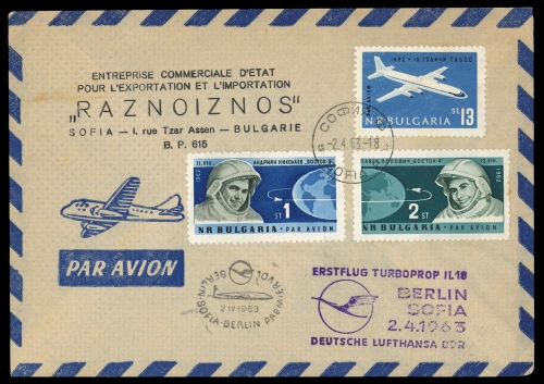 1963, Bulgarien, 1338 u.a., Brief