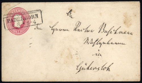 Altdeutschland Preussen, GA, Brief