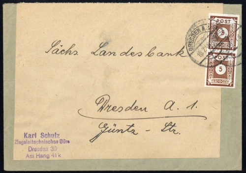 1945, SBZ Ostsachsen, 42 A (2), Brief
