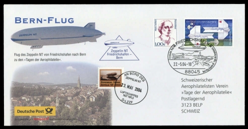 2004, Zeppelin,andere Luftschiffe,sonstiges, 2387 u.a., Brief