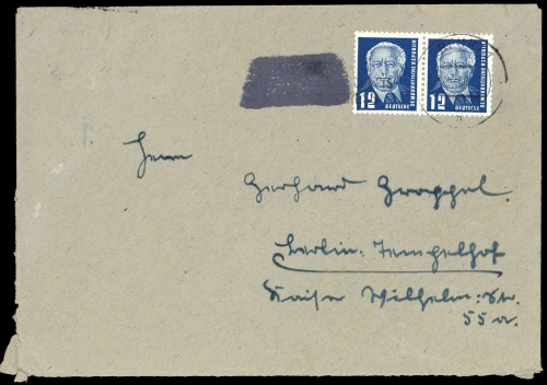 1950, DDR, 251 (2) Pk, Brief