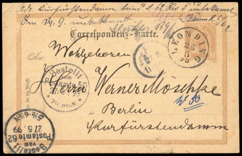 1899, Österreich, GA, Brief