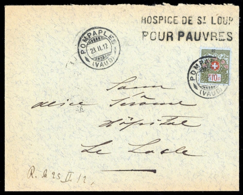 1912, Schweiz, P 5 I, Brief