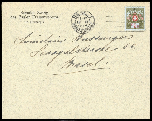 1924, Schweiz, 4 I, Brief