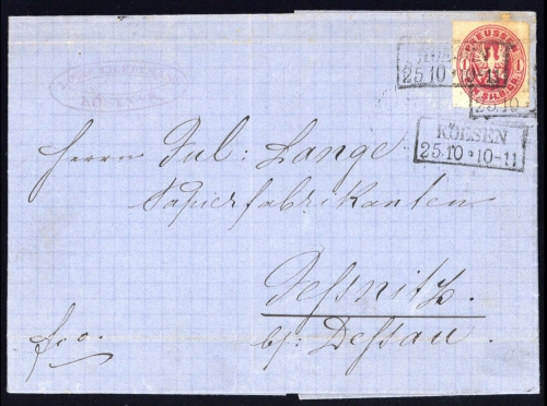 Altdeutschland Preussen, 16, Brief