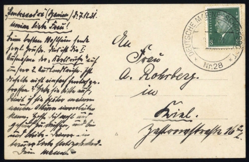 1931, Deutsches Reich, DR 412, Brief