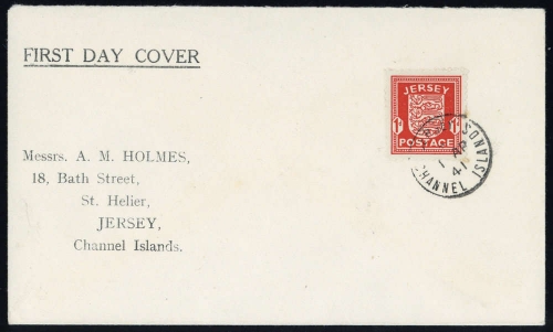 1941, Deutsche Besetzung II. WK Jersey, 2, FDC