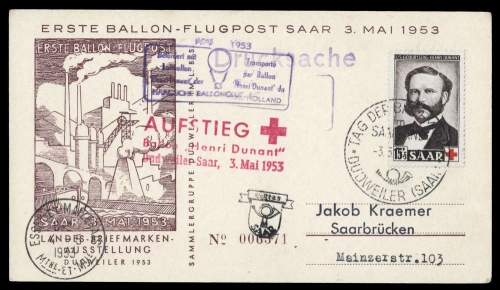 1953, Saar, 343, Brief