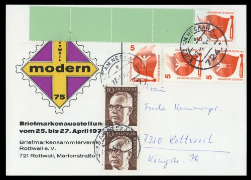 1971, Bundesrepublik Deutschland, 694 A RE u.a., Brief