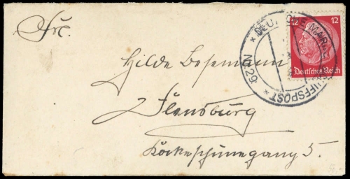 1934, Deutsche Marine Schiffspost, 519, Brief
