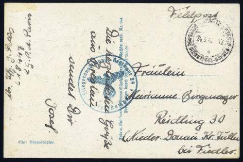 1942, Böhmen und Mähren, Brief