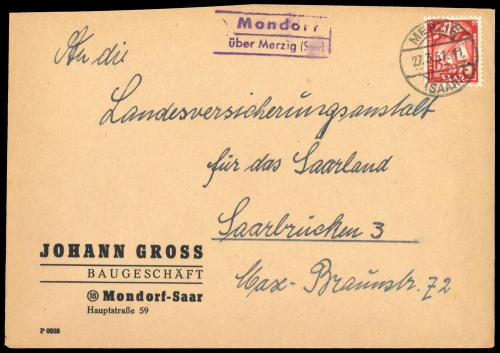 Saar, 281, Brief