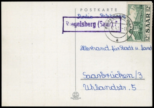 Saar, 326, Brief