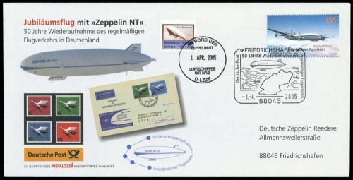 2007, Zeppelin,andere Luftschiffe,sonstiges, 2589, Brief