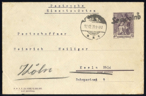 1939, Generalgouvernement, GA, Brief