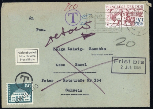 1969, DDR, 1474, Brief