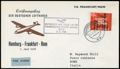 1958, Saar, 431, Brief