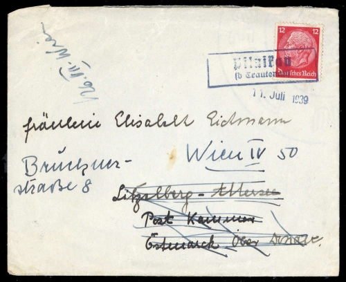 1939, Sudetenland, DR 519, Brief