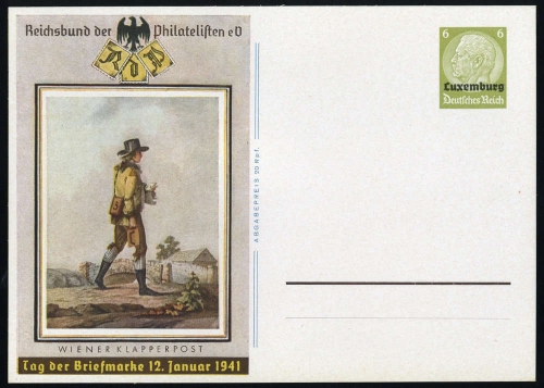 1941, Deutsche Besetzung II. WK Luxemburg, P 4, Brief