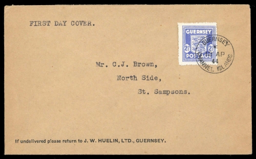 1944, Deutsche Besetzung II. WK Guernsey, 3, FDC