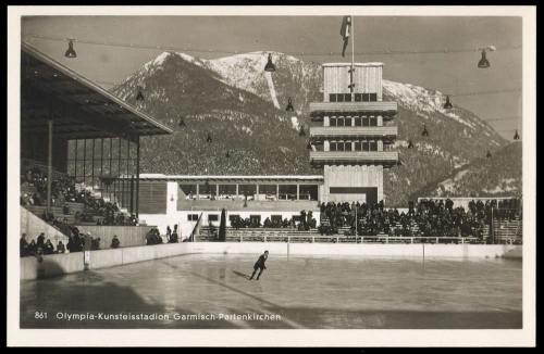 1936, Sport u. Spiel,Olympia 1936 Garmisch,, Brief