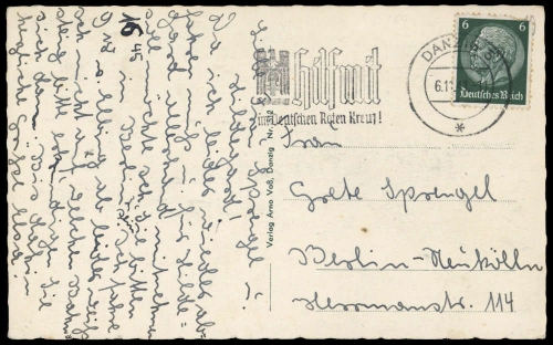 Danzig, DR 516, Brief