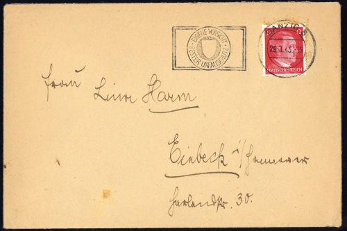 Danzig, DR 827, Brief