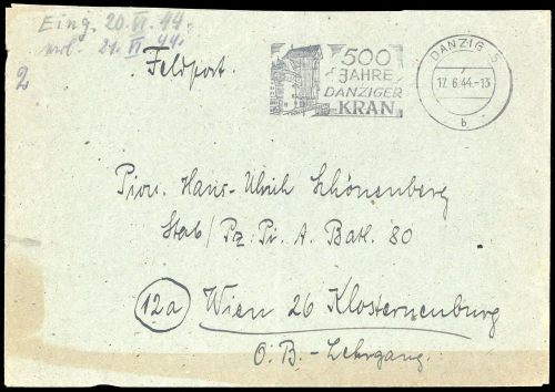 1944, Danzig, Brief
