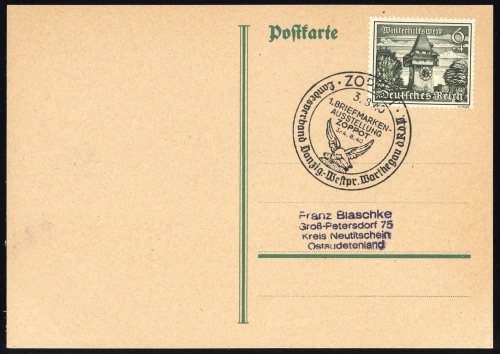 Danzig, DR 733, Brief