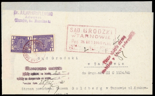 1940, Generalgouvernement, Brief