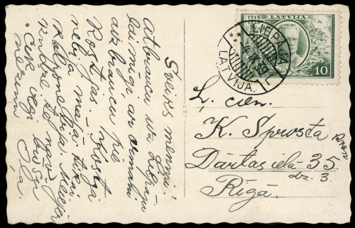 1939, Lettland, 266, Brief