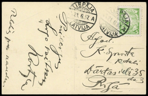 1937, Lettland, 233, Brief