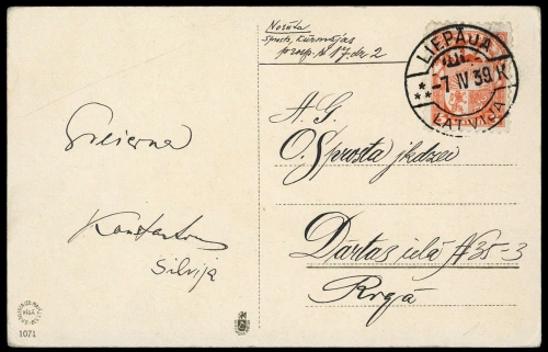 1939, Lettland, 171, Brief