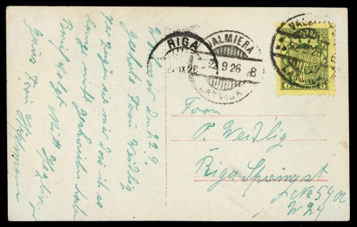 1926, Lettland, 103, Brief