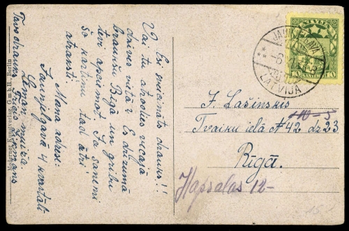 1933, Lettland, 103, Brief