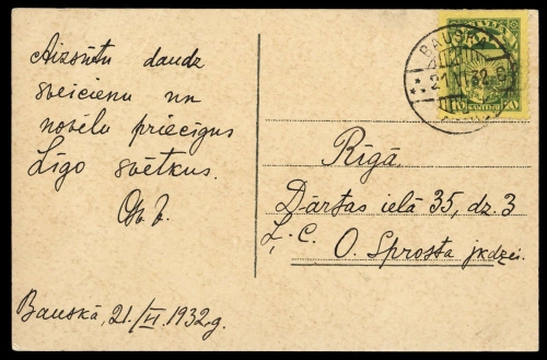 1932, Lettland, 118, Brief