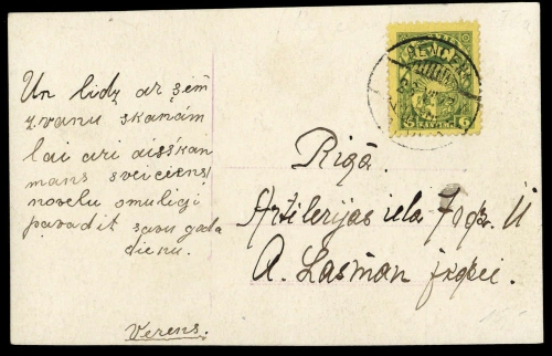 1927, Lettland, 118, Brief