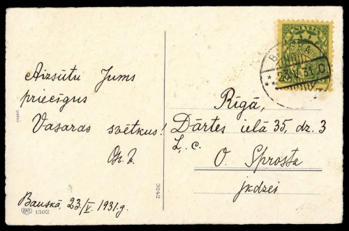 1931, Lettland, 118, Brief