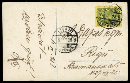 1928, Lettland, 118, Brief