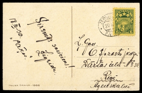 1930, Lettland, 118, Brief