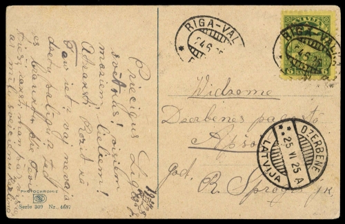 1925, Lettland, 103, Brief