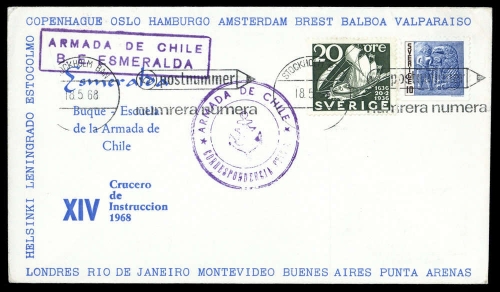 1968, Schweden, 562 u.580, Brief