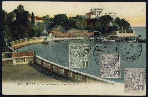 1908, Monaco, 11 u. 12 (2), Brief
