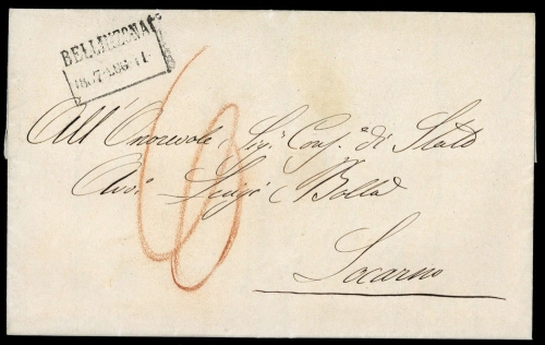 1857, Schweiz, Brief